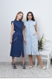 Платье рубашка с накладными карманами